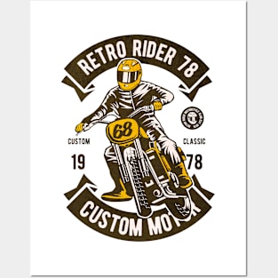 Retro Rider 78 Posters and Art